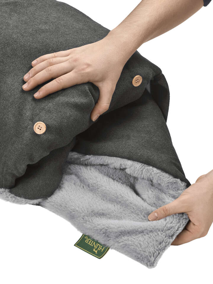 HUNTER Hunde Decke + Kissen 2in1 Rockford